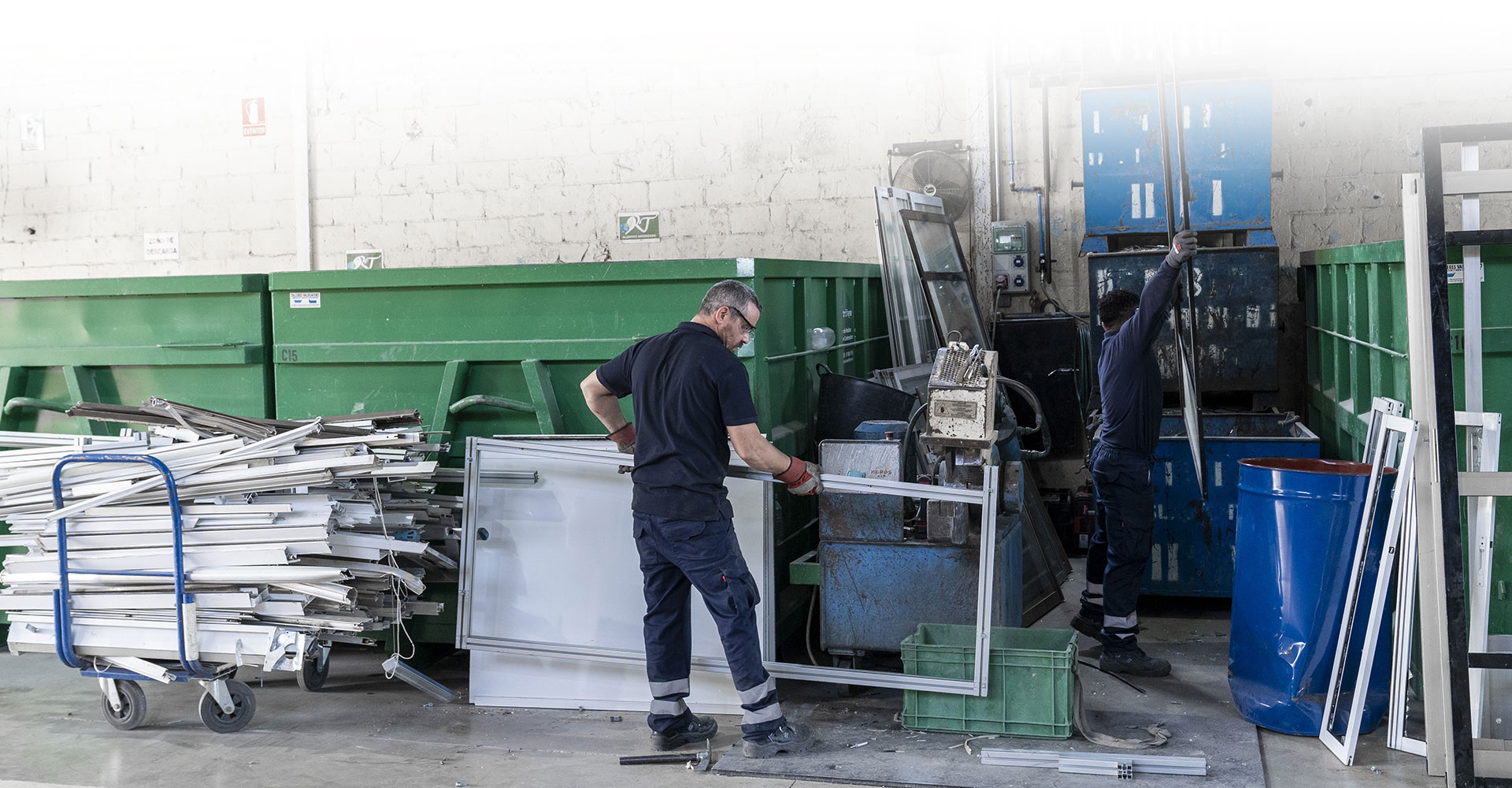 Gestión de residuos en las instalaciones de Trifeyme en Madrid