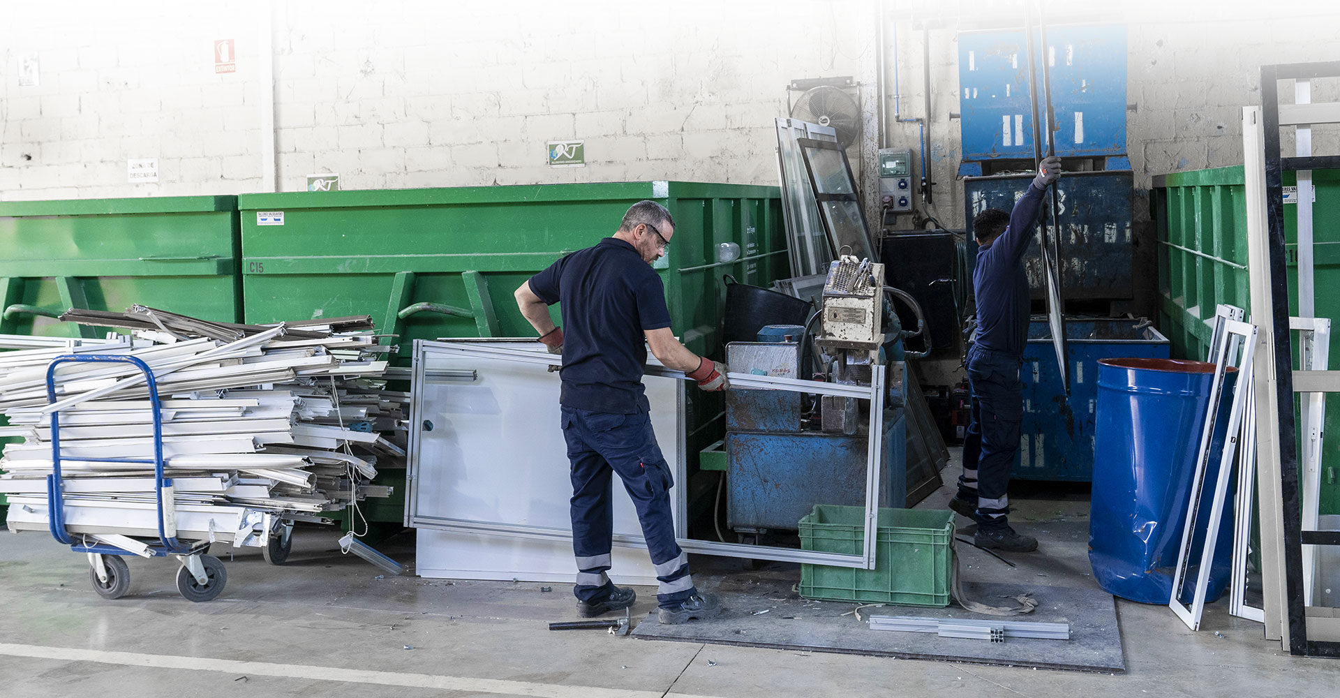 Gestión de residuos en las instalaciones de Trifeyme en Madrid