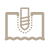 Icono de fragmentación de chatarra y residuos